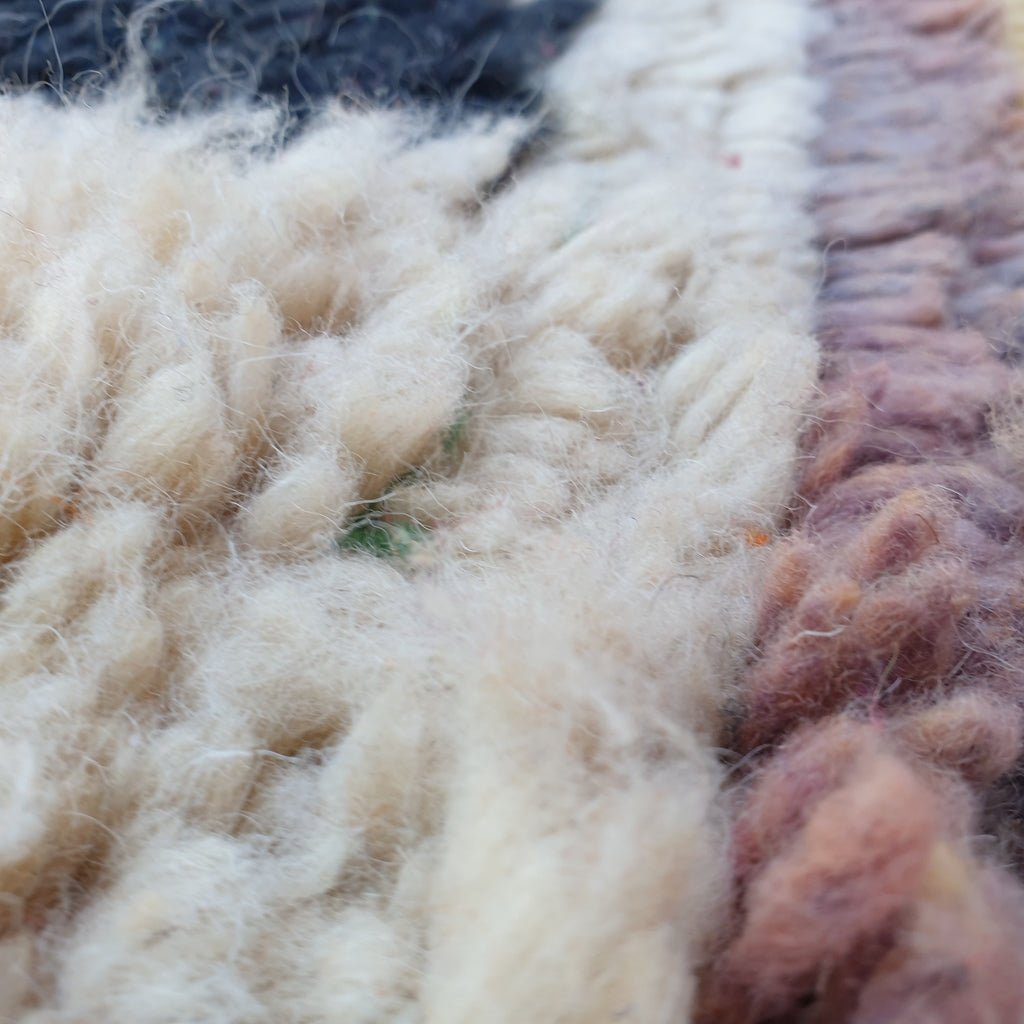 Nizira - MOROCCAN BOUJAAD RUG | Berber Colorful Area Rug for living room Handmade Authentic Wool | 10x6'7 Ft | 304x203 cm - OunizZ