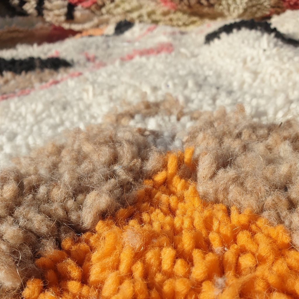 RIGHK | 10'5x6'6 Ft | 3,22x2 m | Moroccan Colorful Rug | 100% wool handmade - OunizZ