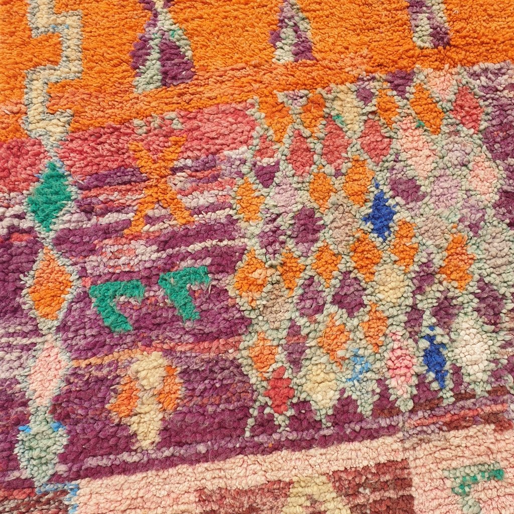 SALMIA | 10x7 Ft | 3x2 m | Moroccan Colorful Rug | 100% wool handmade - OunizZ