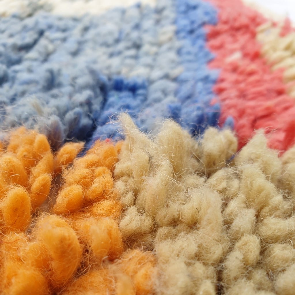 Sarila - MOROCCAN BOUJAAD RUG | Berber Colorful Area Rug for living room Handmade Authentic Wool | 10x6'7 Ft | 305x205 cm - OunizZ