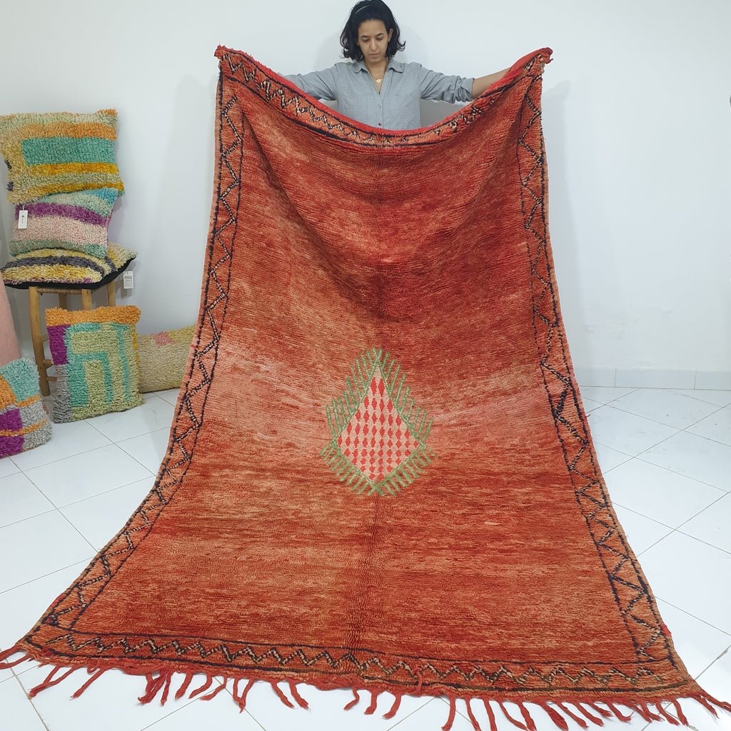 SIANA | 10'4x6 Ft | 3,16x1,82 m | Moroccan VINTAGE Colorful Rug | 100% wool handmade - OunizZ