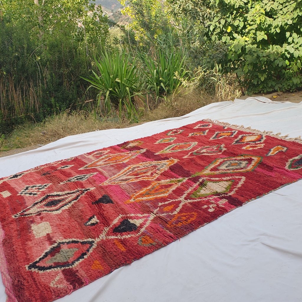 Smirsa - MOROCCAN BOUJAAD RUG | Berber Colorful Area Rug for living room Handmade Authentic Wool | 10x6'62 Ft | 310x202 cm - OunizZ