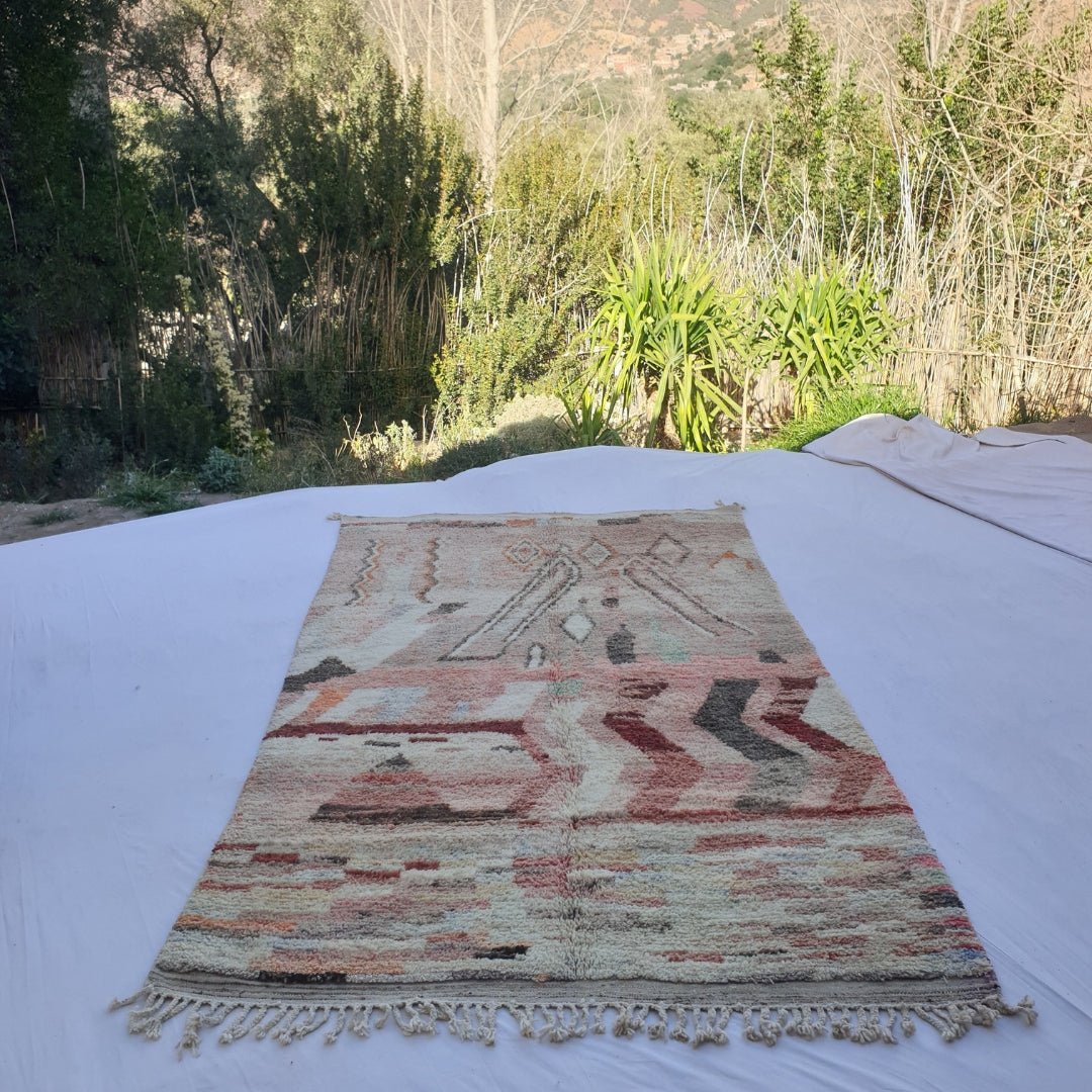 Tawnat - MOROCCAN RUG 6x10 BOUJAD Authentic Berber Rug | Handmade Bedroom Carpet | 10'63x6'33 Ft | 324x193 cm - OunizZ