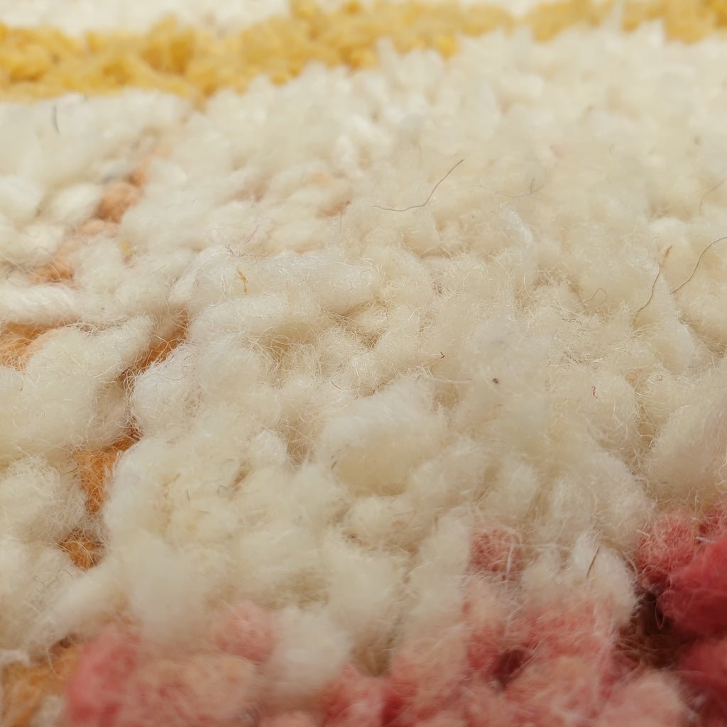 Tayri - MOROCCAN BOUJAAD RUG | Berber Colorful Area Rug for living room Handmade Authentic Wool | 10'2x6'8 Ft | 312x207 cm - OunizZ