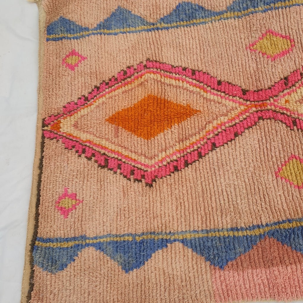 TIZAQQA | 7'6x5'1 Ft | 2,33x1,56 m | Moroccan Colorful Rug | 100% wool handmade - OunizZ