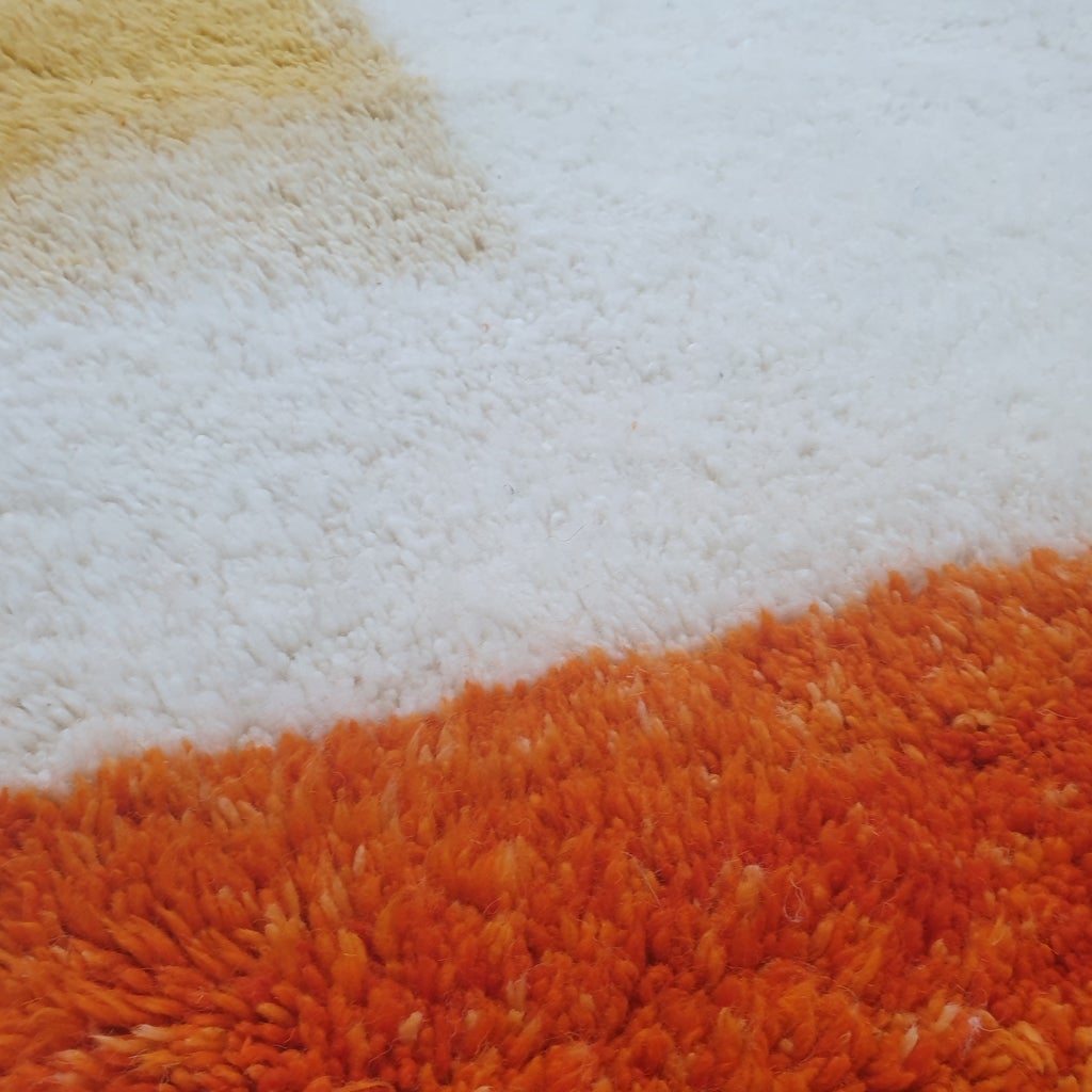 TWIBI | 8x5 Ft | 2,45x1,55 m | Moroccan Beni Ourain Rug | 100% wool handmade - OunizZ