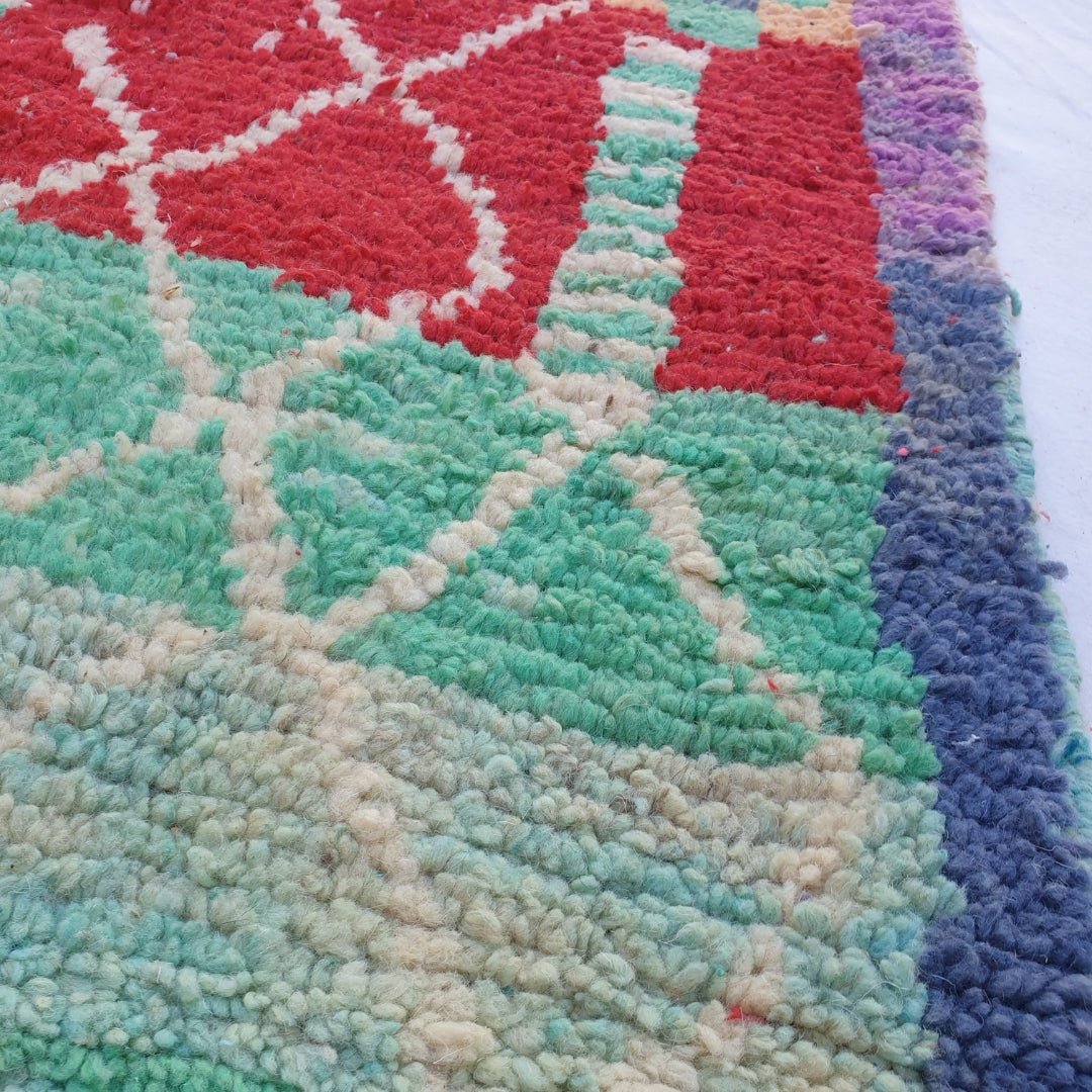 Waziha - Moroccan Rug Boujaad | Colorful Authentic Berber Handmade Bedroom Rug | 8'79x5'31 Ft | 2,68x1,62 m - OunizZ