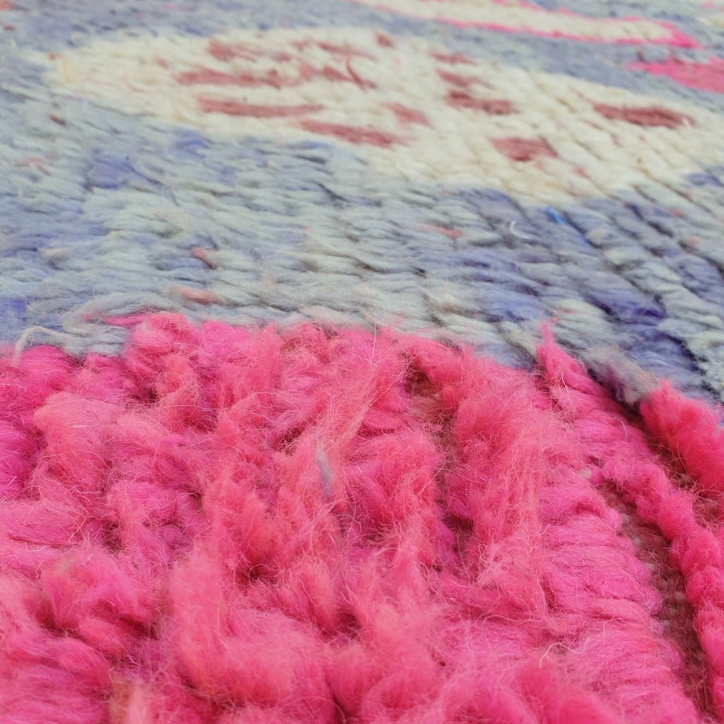 Zayana - MOROCCAN BOUJAAD RUG | Berber Colorful Area Rug for living room Handmade Authentic Wool | 9'8x6'6 Ft | 3x2 m - OunizZ