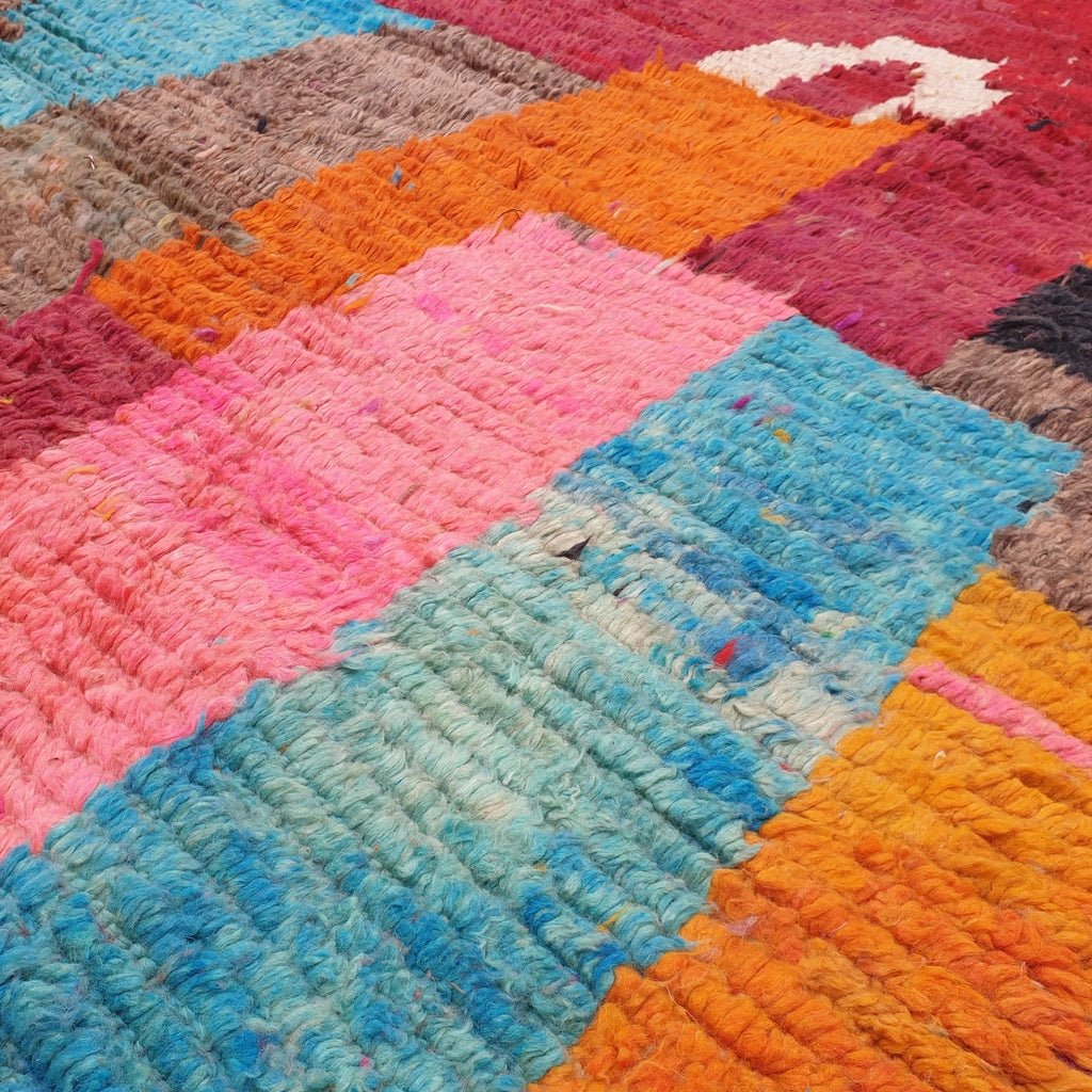 Zaydia | MOROCCAN RUG BOUJAD | Moroccan Berber Rug | Colorful Rug Moroccan Carpet | Authentic Handmade Berber Living room Rugs | 13'78x10 Ft | 420x305 cm - OunizZ