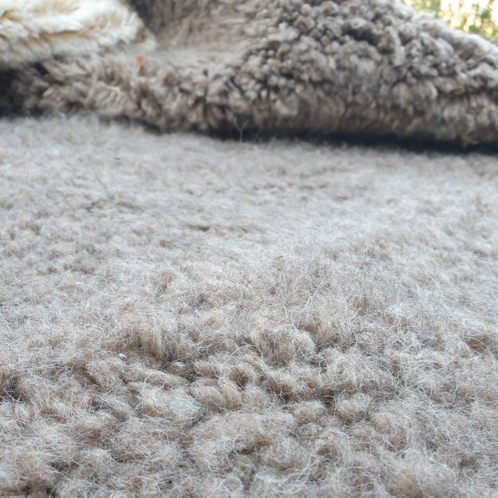 ZAYT | 10'4x6'6 Ft | 3x2m | Moroccan Beni Ourain Rug | 100% wool handmade - OunizZ