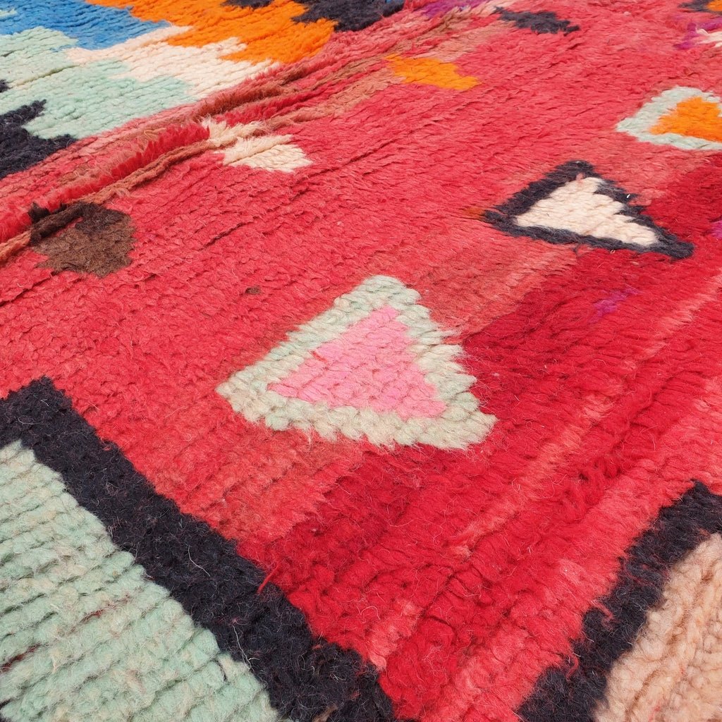Zmima - MOROCCAN RUG BOUJAAD | Moroccan Berber Rug | Colorful Rug Moroccan Carpet | Authentic Handmade Berber Bedroom Rugs | 9'84x6'62 Ft | 300x202 cm - OunizZ
