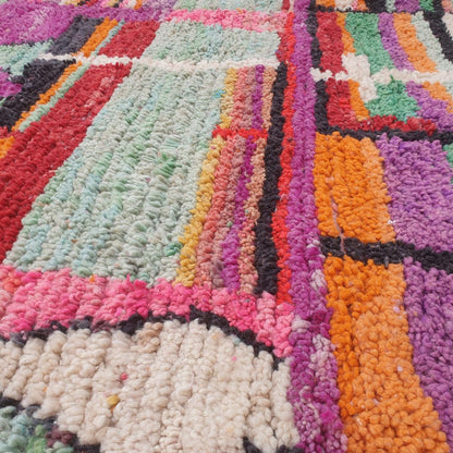 Hacla - Marokkolainen Matto 230x330 - Syvän Lilan Värikäs Boujad Berberimatto Käsinsolmittu Villasta | 227×323 cm