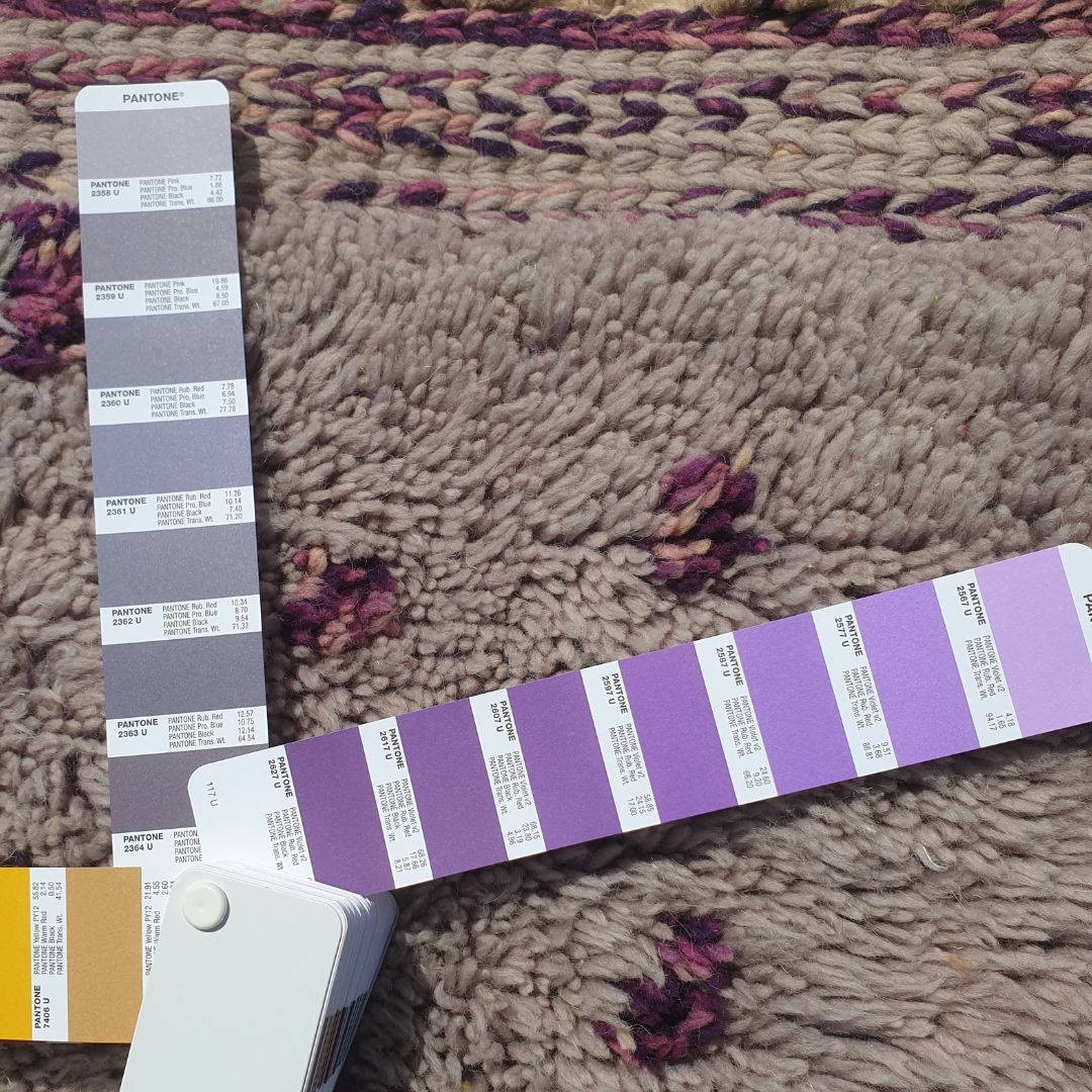 Belada - Luxury Dusty Rose Moroccan Rug 6x9 - Handmade Beni Mrirt Shag Rug | 6'82x9'41 ft - 208x287 cm - OunizZ