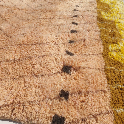 Belada - Luxury Dusty Rose Moroccan Rug 6x9 - Handmade Beni Mrirt Shag Rug | 6'82x9'41 ft - 208x287 cm - OunizZ