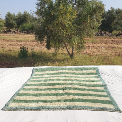 Bernata - Green Moroccan Rug Beni Mrirt Luxurious Ultra Soft & Thick | Custom - Rug (Made to Order) - OunizZ