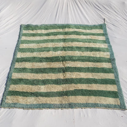 Bernata - Green Moroccan Rug Beni Mrirt Luxurious Ultra Soft & Thick | Custom - Rug (Made to Order) - OunizZ