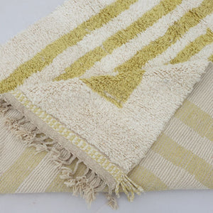 Biria | Beni Ourain 6x10 Moroccan Rug Ultra Soft | Handmade Berber Wool Carpet | 6'89x10'24 Ft | 210x312 cm - OunizZ