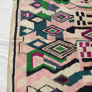 Birki - Boujad Moroccan Rug 6x10 Handmade Colorful Living room carpet | 6'8x10'1 Ft – 206x308 cm - OunizZ