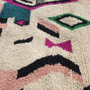 Birki - Boujad Moroccan Rug 6x10 Handmade Colorful Living room carpet | 6'8x10'1 Ft – 206x308 cm - OunizZ