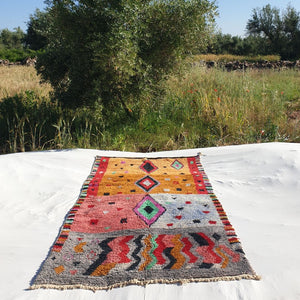 Canela - Boujad 5x9 Moroccan Rug | Colorful Handmade wool Carpet | 9x5 Ft | 2,75x1,50 m - OunizZ