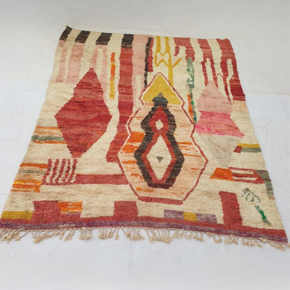 Chahalia | Large 9x12 Colorful Boujad Moroccan Rug - Handwoven Vibrant Berber Geometric Carpet | 9'x12'5" Ft | 274x380 cm - OunizZ