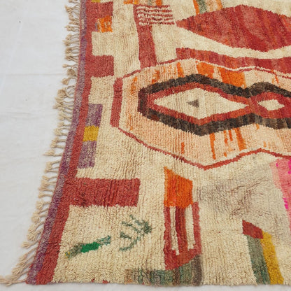 Chahalia | Large 9x12 Colorful Boujad Moroccan Rug - Handwoven Vibrant Berber Geometric Carpet | 9'x12'5" Ft | 274x380 cm - OunizZ