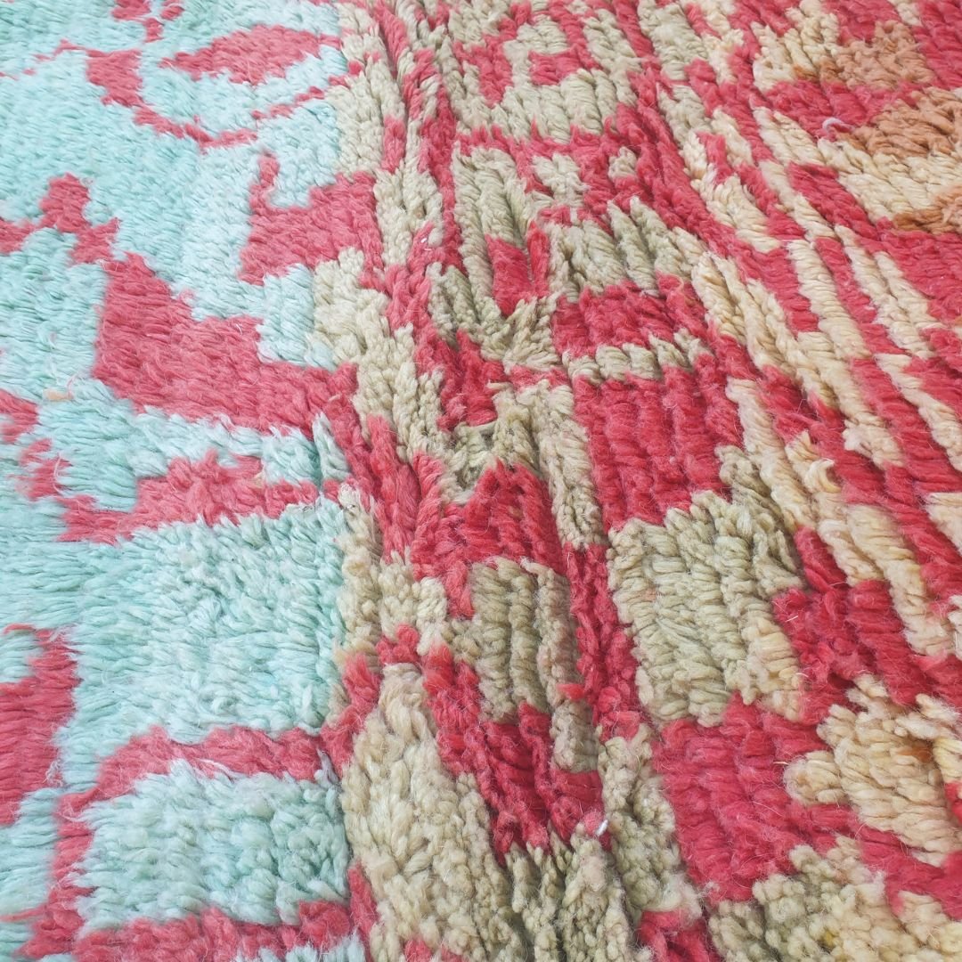 Clahma – 7x9 Moroccan Rug – Multicolour Abstract Landscape Boujad Berber Handwoven Wool Carpet | 7'1"x9'1" Ft | 216x278 cm - OunizZ