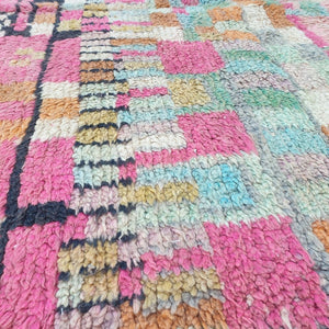 Customized Affra - Moroccan Rug Boujaad | Colorful Authentic Berber Handmade Bedroom Rug | 250x400 cm - OunizZ