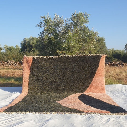 Customized Ighouda | Moroccan Beni Mrirt rug Ultra Soft & Thick | 10'20x12'86 Ft | Moroccan Colorful Beni Mrirt Rug | 100% wool handmade - OunizZ