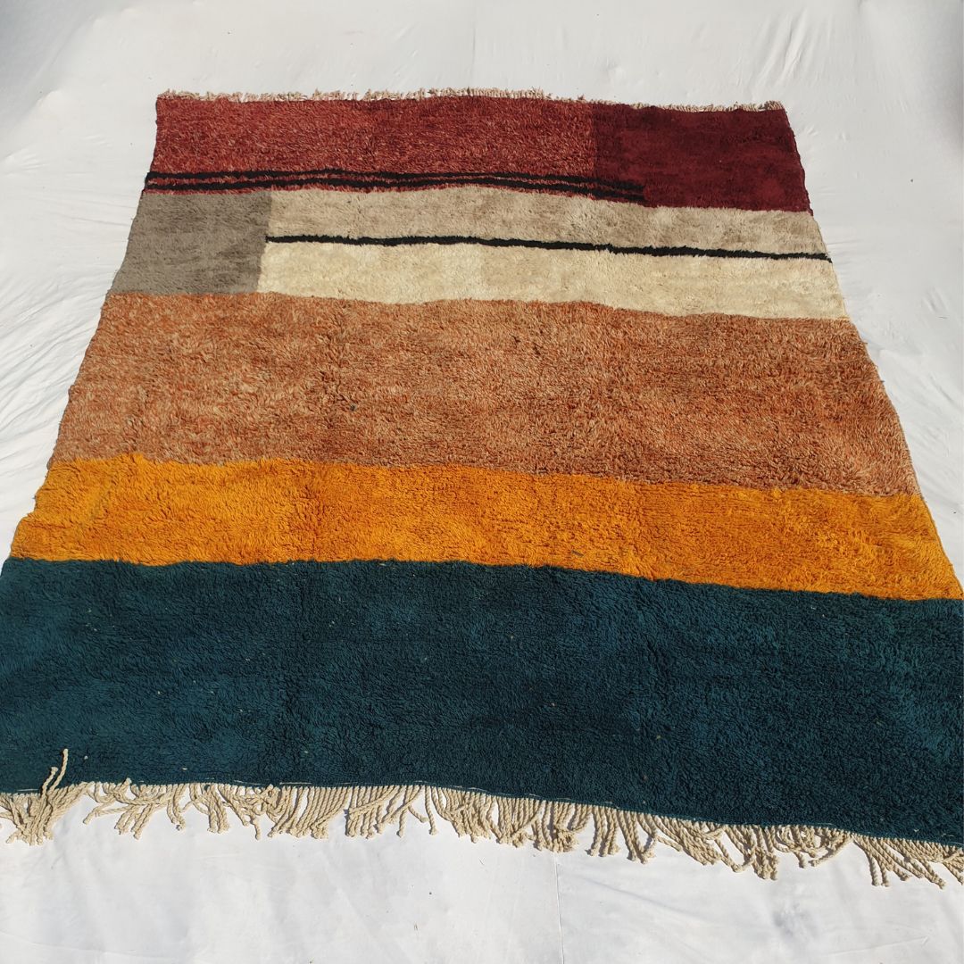 Customized KIMMA (Super Soft Super Thick) | 10’50x14’ Ft | Moroccan Beni Mrirt Rug | 100% wool handmade - OunizZ