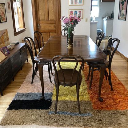 Customized - MOROCCAN BOUJAAD RUG | Berber Colorful Area Rug for living room Handmade Authentic Wool | 9x6 Ft - OunizZ