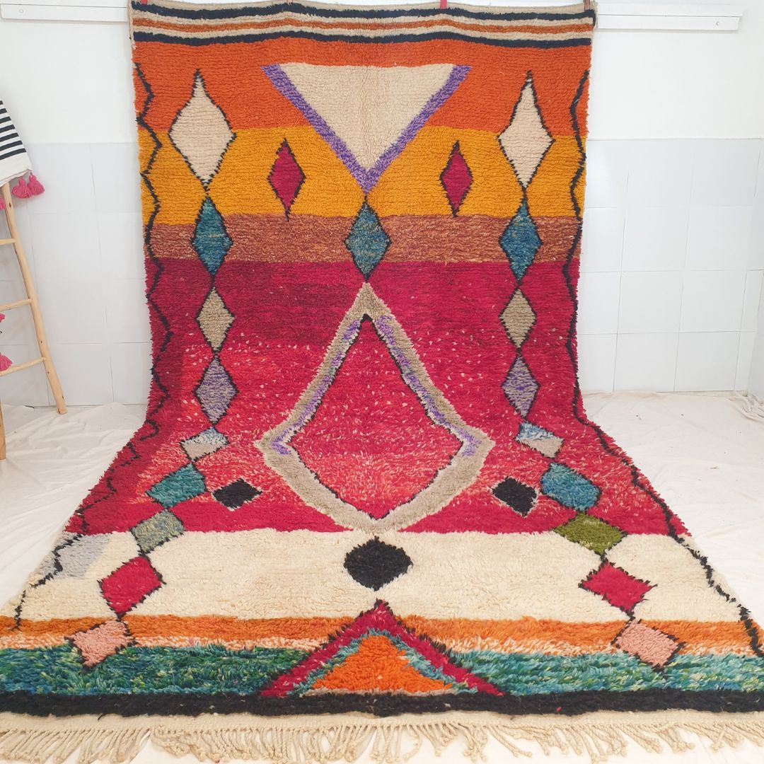 Customized OCASO | 4,20x2,20 m | Moroccan Colorful Rug | 100% wool handmade - OunizZ