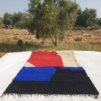 Customized SAADIA | 196x328 cm | Moroccan Colorful Rug | 100% wool handmade - OunizZ
