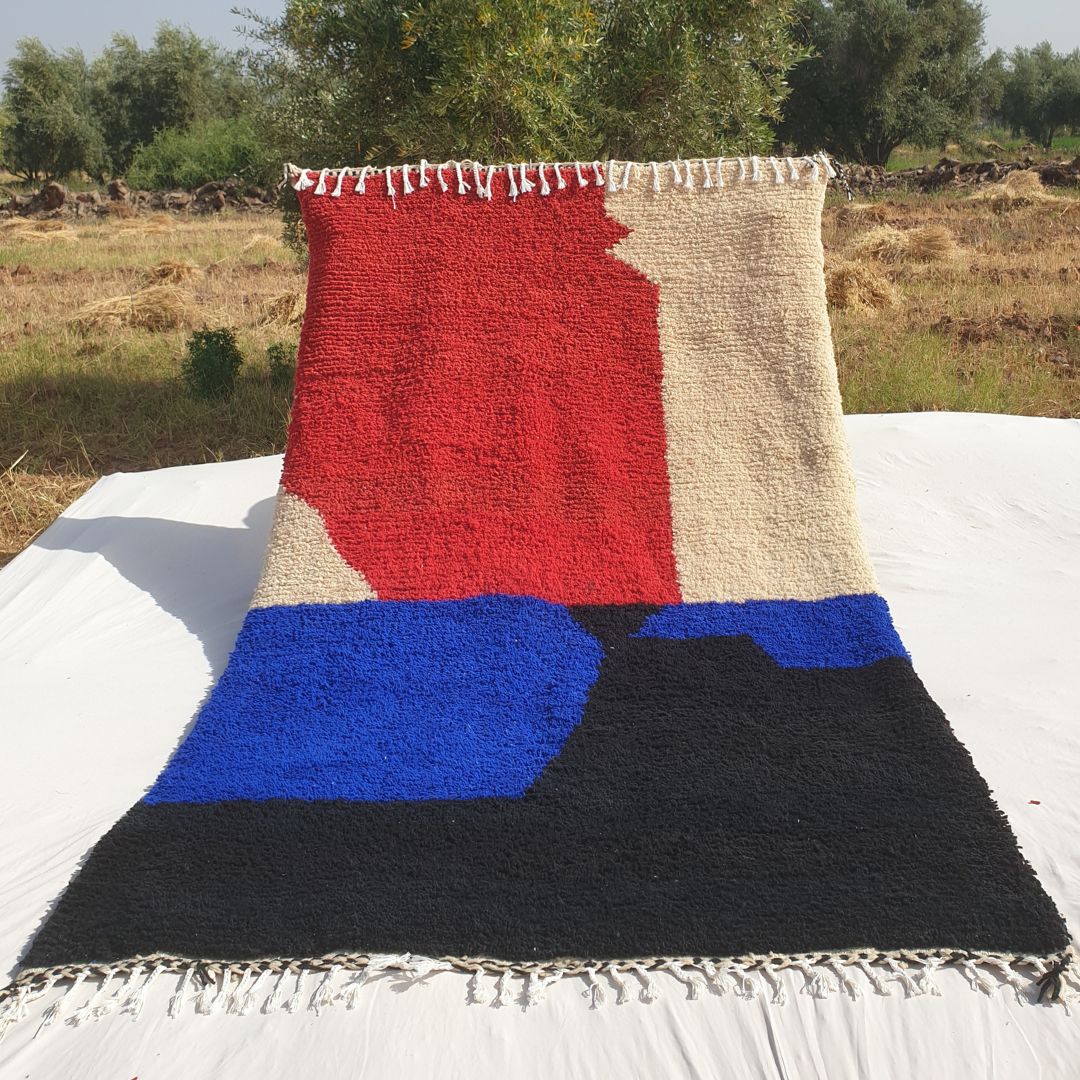 Customized SAADIA | 196x328 cm | Moroccan Colorful Rug | 100% wool handmade - OunizZ