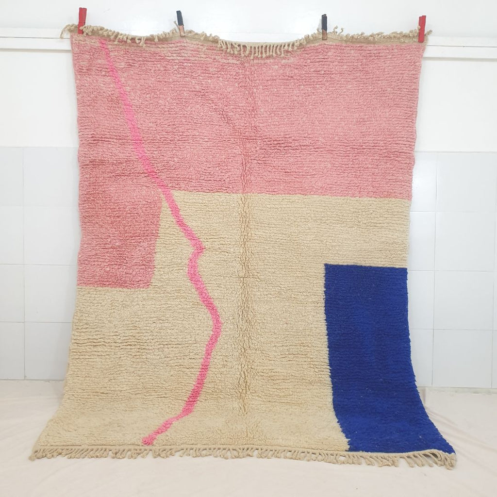 Customized TOUIBA | 6x8 ft | Moroccan Colorful Rug | 100% wool handmade - OunizZ
