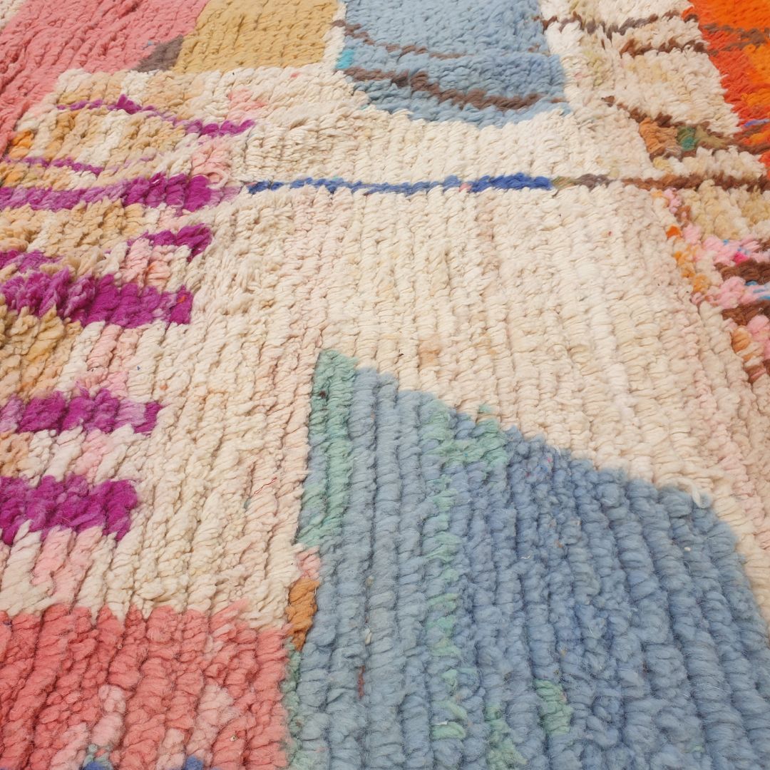 Darina - 6x10 Moroccan Rug - Vibrant Boujad Berber Abstract Multicolor Handwoven Carpet | 6'5"x10'3" Ft | 197x313 cm - OunizZ