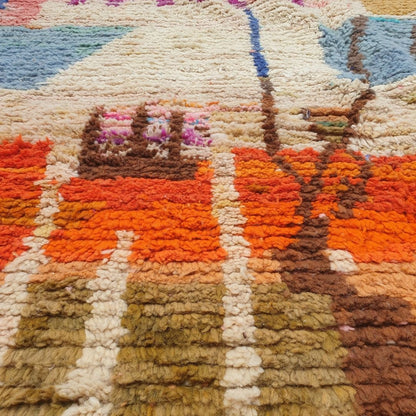 Darina - 6x10 Moroccan Rug - Vibrant Boujad Berber Abstract Multicolor Handwoven Carpet | 6'5"x10'3" Ft | 197x313 cm - OunizZ