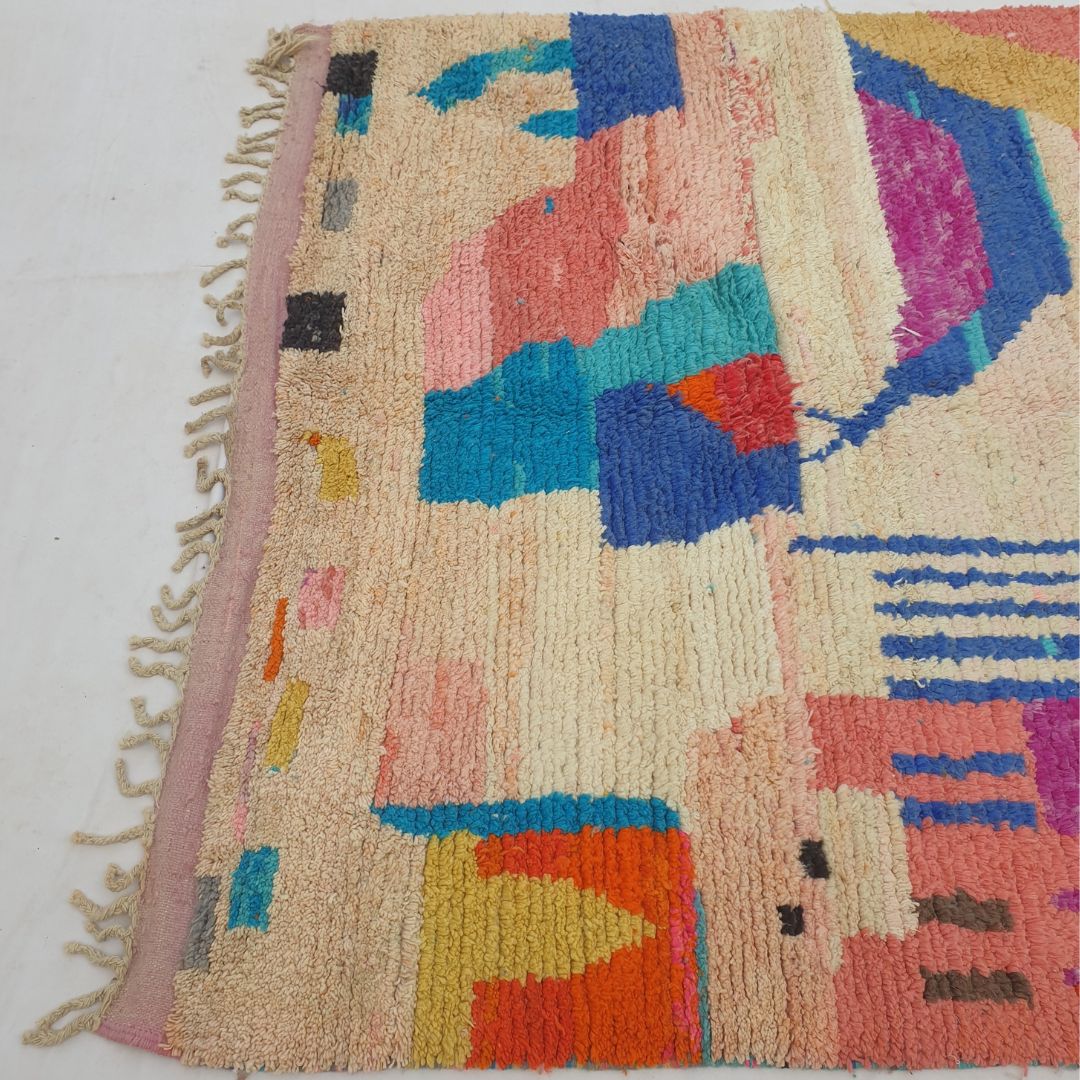 Darina - 6x10 Moroccan Rug - Vibrant Boujad Berber Abstract Multicolor Handwoven Carpet | 6'5"x10'3" Ft | 197x313 cm - OunizZ
