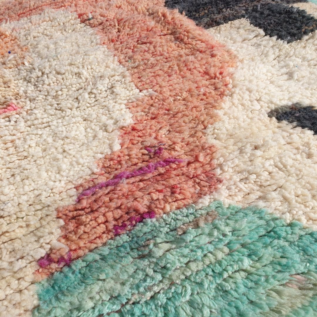 Dghija - MOROCCAN RUG 6x10 BOUJAAD Authentic Berber Rug | Handmade Living room Carpet | 10'40x6'40 Ft | 317x195 cm - OunizZ