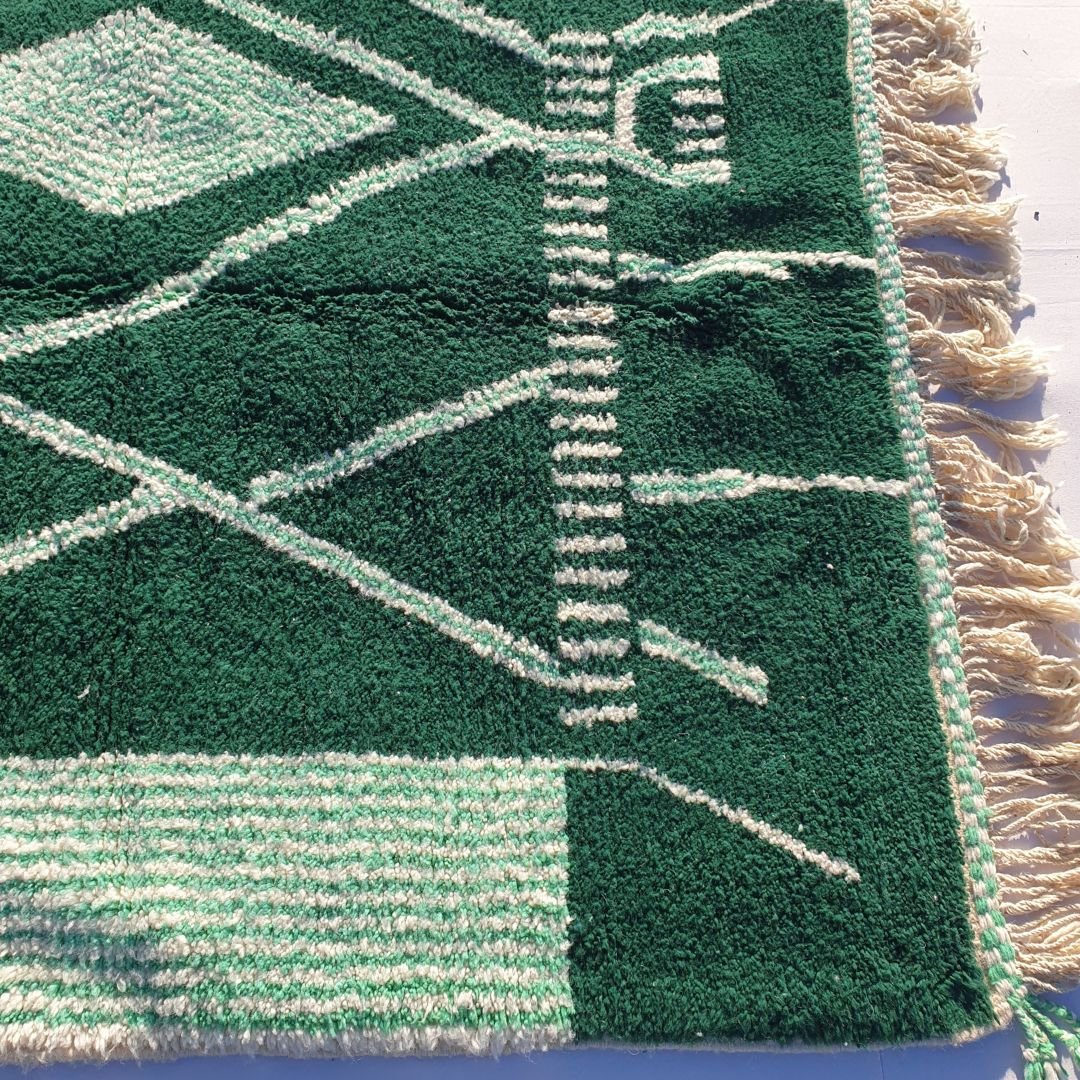 Ferdi - MOROCCAN RUG 6x9 BOUJAAD Authentic Berber Rug | Handmade Living room Carpet | 9'12x6'16 Ft | 278x188 cm - OunizZ