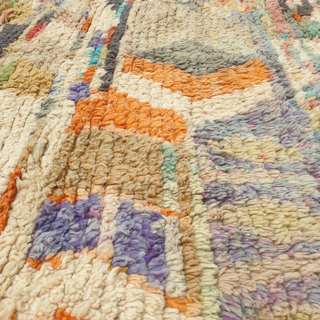 Fnaci | 9x12 Moroccan Rug - Large Colorful Boujad Berber Geometric Handwoven Carpet | 9'5"x12'4" Ft | 287x377 cm - OunizZ