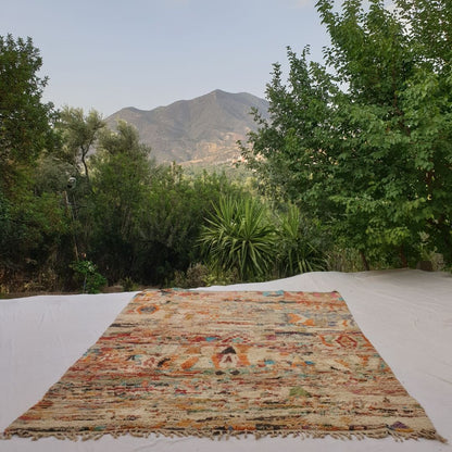Fnaci | 9x12 Moroccan Rug - Large Colorful Boujad Berber Geometric Handwoven Carpet | 9'5"x12'4" Ft | 287x377 cm - OunizZ