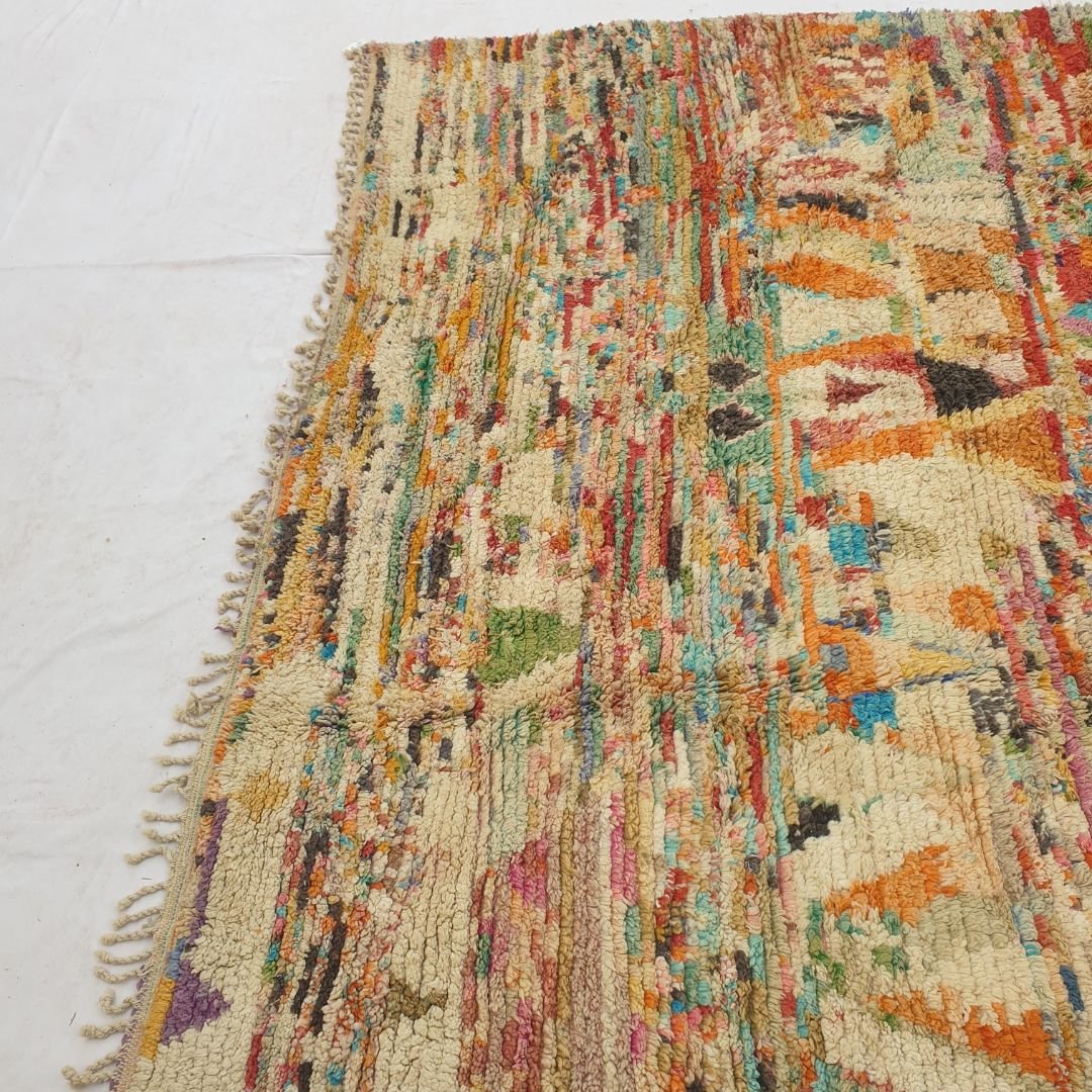 Fnaci | 9x12 Moroccan Rug - Large Colorful Boujad Berber Geometric Handwoven Carpet | 9'5"x12'4" Ft | 287x377 cm - OunizZ