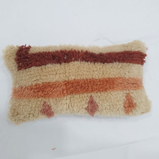 Geometric Pink Throw Pillow – Gorgeous Handwoven Cover 18x9 inches | 45x25 cm - OunizZ