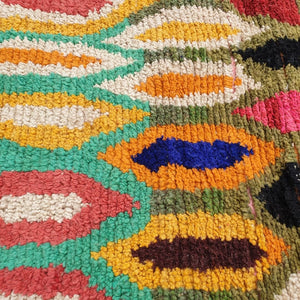 Ghicha - Handmade Moroccan Rug Boujad | Colorful Authentic Berber Rug | 10'30x6'80 Ft | 315x206 cm - OunizZ
