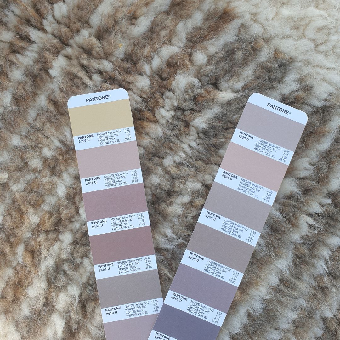 Ghida | 5x8 Beni Ourain Moroccan Rug - Soft Ivory Plush Shag with Beige Vertical Stripes Wool Berber Carpet | 5'4"x8'5" ft | 164x258 cm - OunizZ