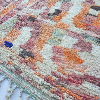 Ghikada - Vibrant Abstract 6x10 Boujad Moroccan Rug - Handwoven Multicolor Berber Wool Carpet | 6'43x10'14 Ft | 196x309 cm - OunizZ