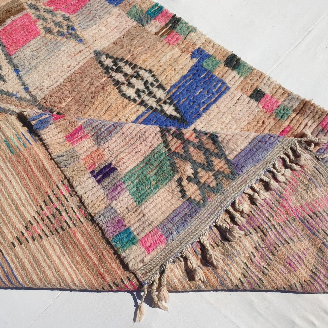 Harrda - MOROCCAN RUG 6x9 BOUJAAD Authentic Berber Rug | Handmade Living room Carpet | 9'64x6'30 Ft | 294x192 cm - OunizZ