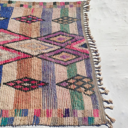 Harrda - MOROCCAN RUG 6x9 BOUJAAD Authentic Berber Rug | Handmade Living room Carpet | 9'64x6'30 Ft | 294x192 cm - OunizZ