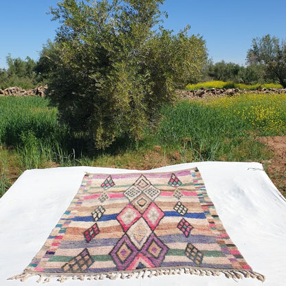 Harrda - MOROCCAN RUG 6x9 BOUJAAD Authentic Berber Rug | Handmade Living room Carpet | 9'64x6'30 Ft | 294x192 cm - OunizZ